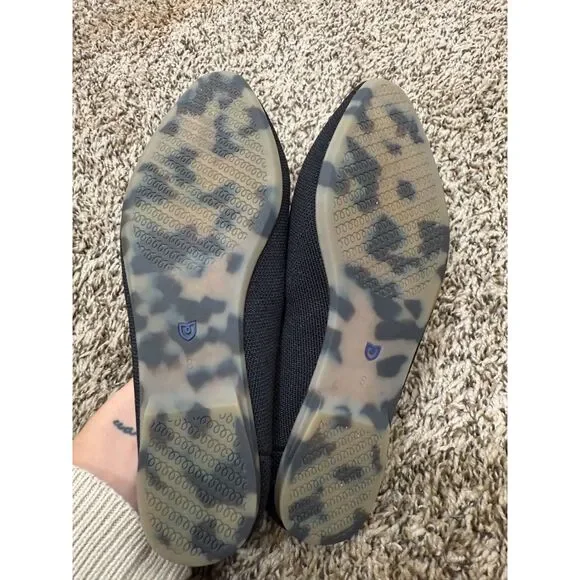 Rothy's Womens The Almond Demi Mule Black Flats Sz 8 Comfort Office Career - Picture 6 of 8